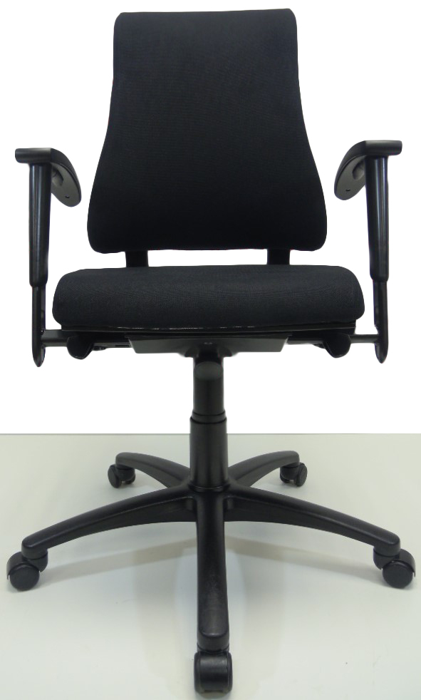 Bureaustoel BMA Axia Office extra hoge rug zwart nieuwe stof