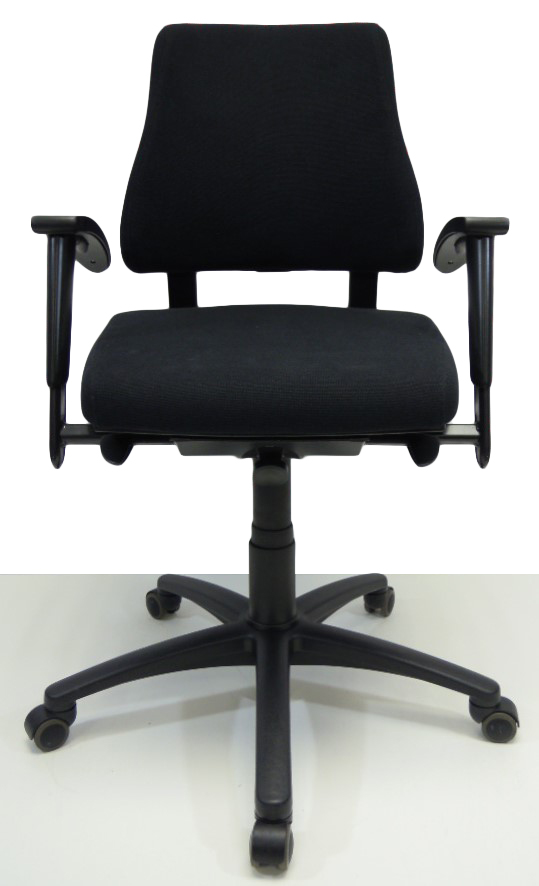 Bureaustoel BMA Axia Office middelhoge rug zwart nieuwe stof