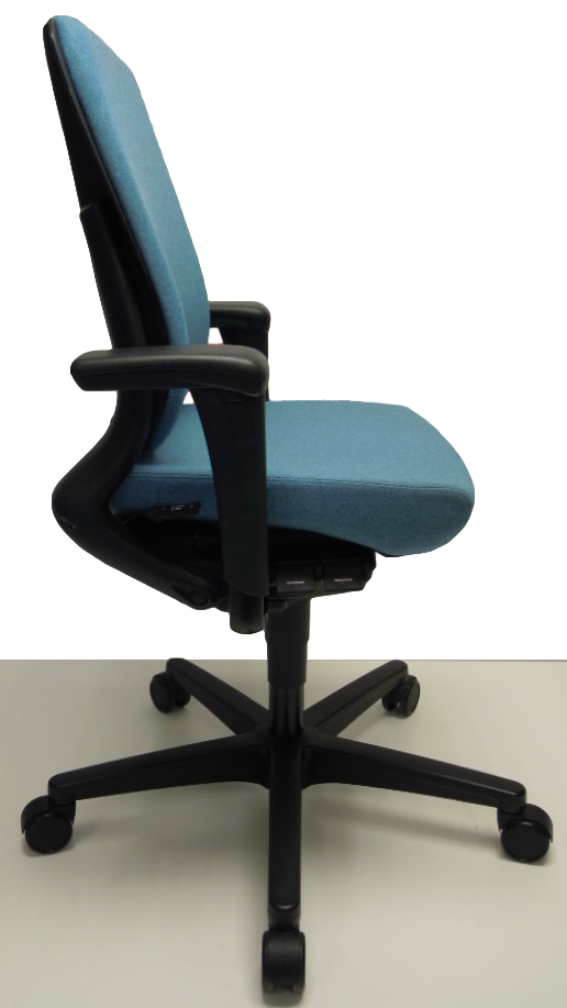 Bureaustoel Ahrend 230 extra hoge rug licht blauw