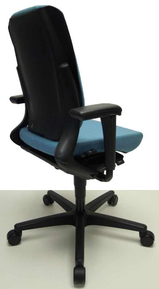 Bureaustoel Ahrend 230 extra hoge rug licht blauw