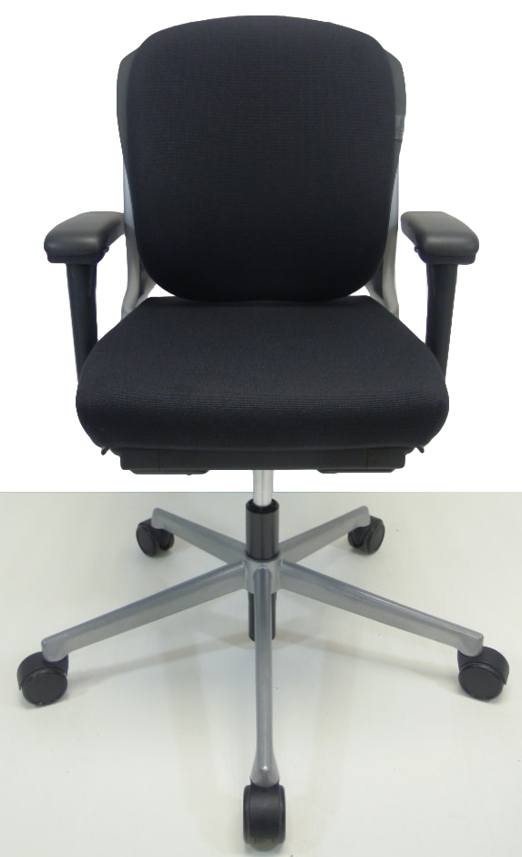 Bureaustoel Ahrend 230 middelhoge rug nieuwe stof zwart