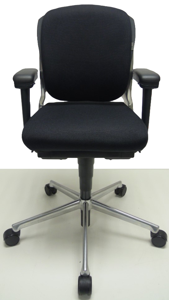 Bureaustoel Ahrend 230 middelhoge rug nieuwe stof zwart