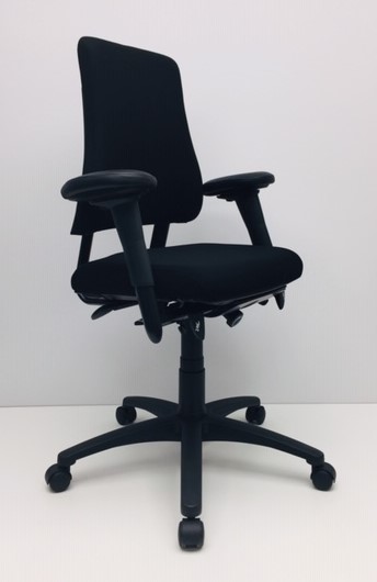 Bureaustoel BMA Axia Pro extra hoge rug zwart nieuwe stof