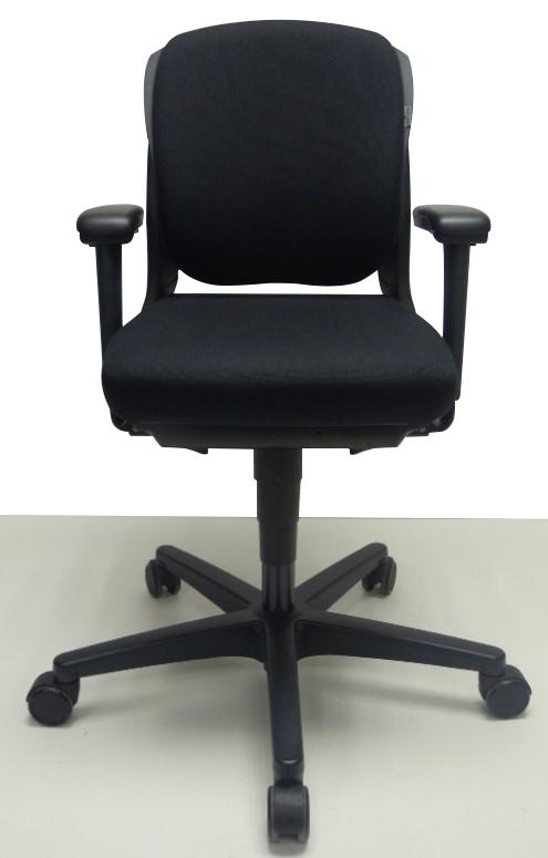 Bureaustoel Ahrend 230 middelhoge rug nieuwe stof zwart
