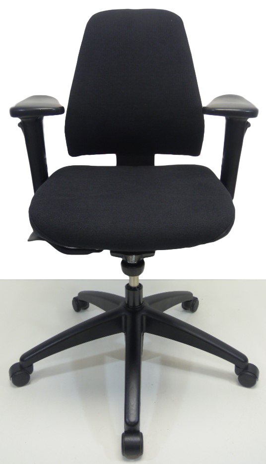 Bureaustoel Kinnarps 6000 zwart nieuwe stof