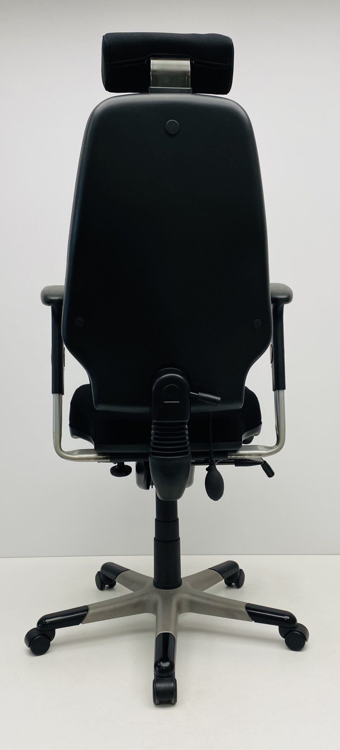 Bureaustoel RH Logic 4 met hoofdsteun zwart nieuwe stof