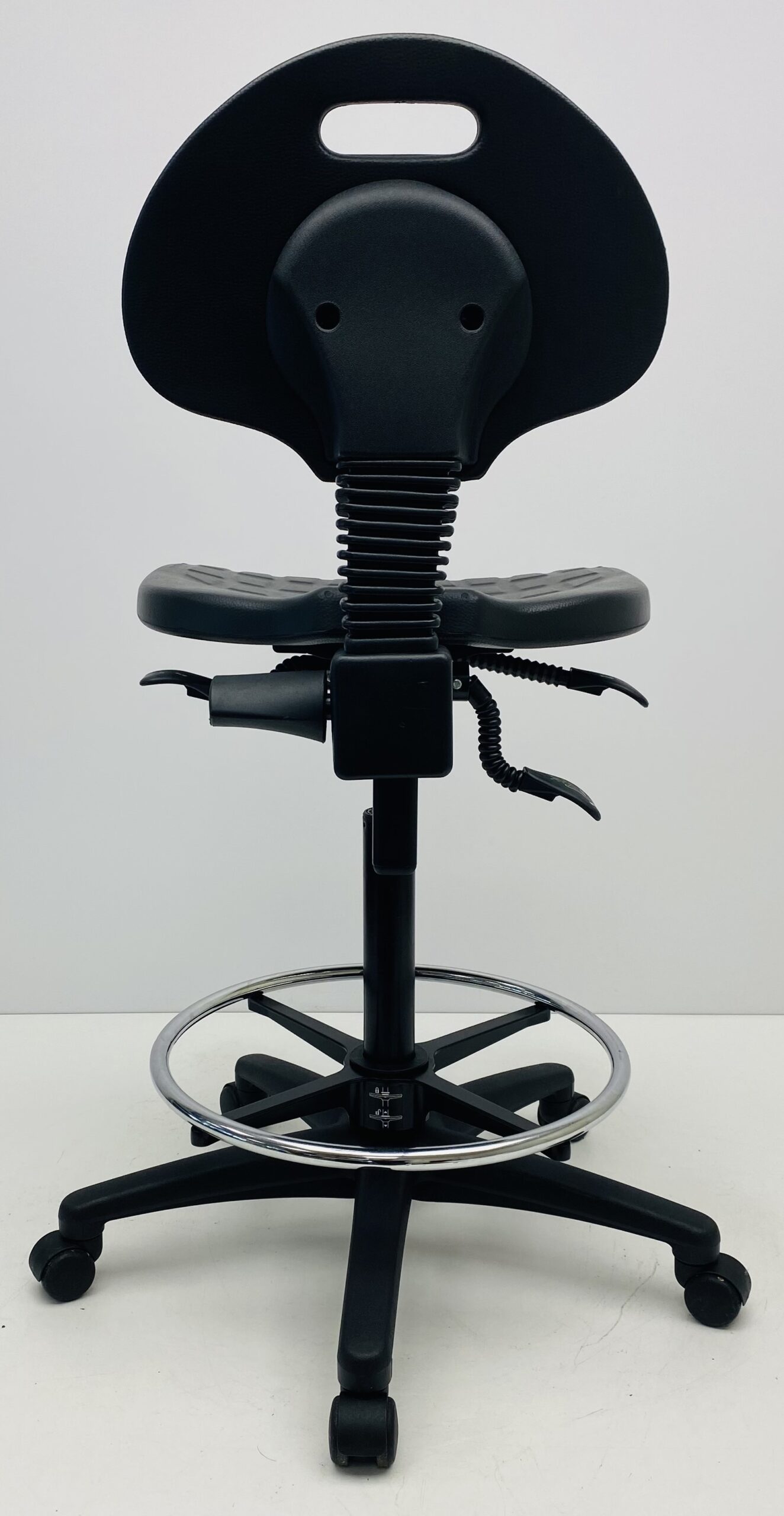 Werkstoel Jetchair kunststof zwart