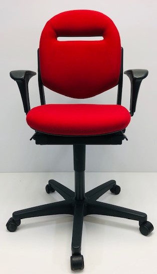 Bureaustoel Ahrend 220 nieuwe stof rood