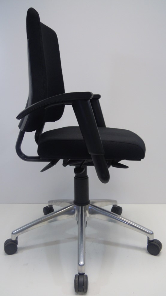 Bureaustoel BMA Axia zwart extra hoge rug