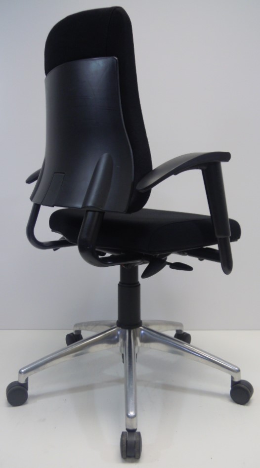Bureaustoel BMA Axia zwart extra hoge rug