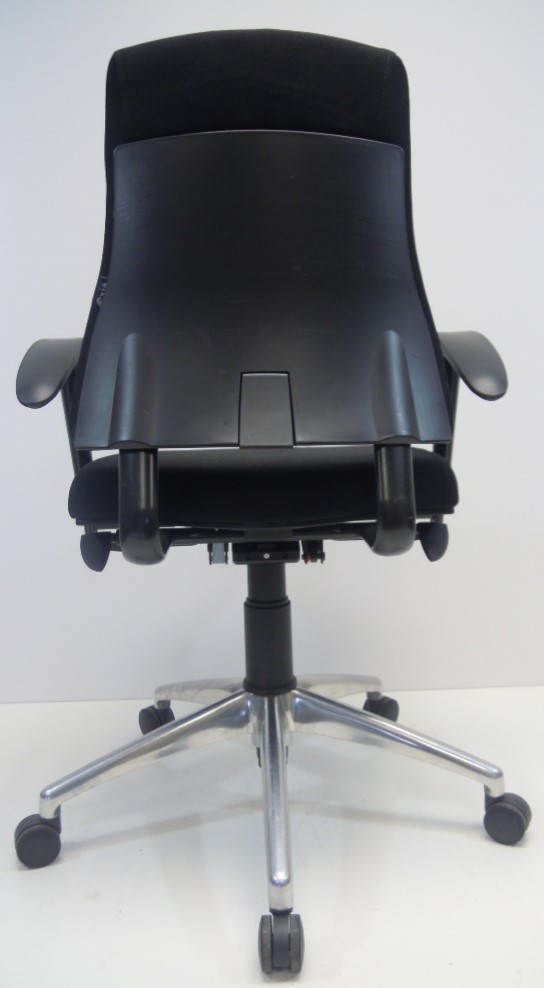 Bureaustoel BMA Axia zwart extra hoge rug