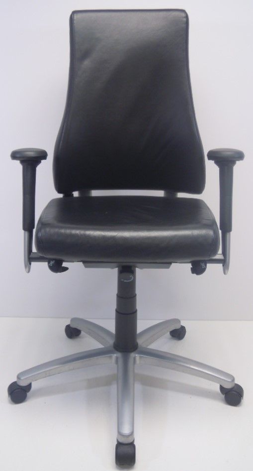 Bureaustoel BMA Axia Pro Max zwart leer