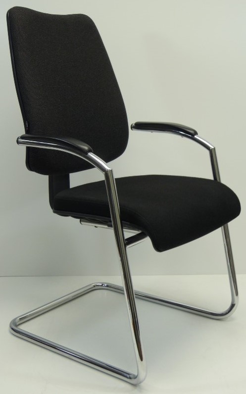 Vergaderstoel bezoekersstoel Beta zwart