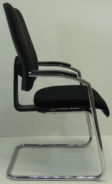 Vergaderstoel bezoekersstoel Beta zwart