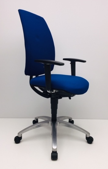 Bureaustoel Drabert Entrada hoge rug blauw