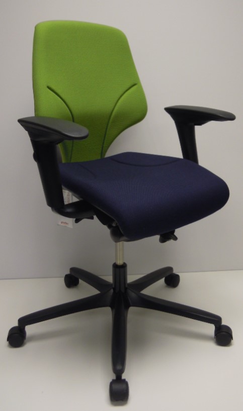Bureaustoel Giroflex 64 blauw groen