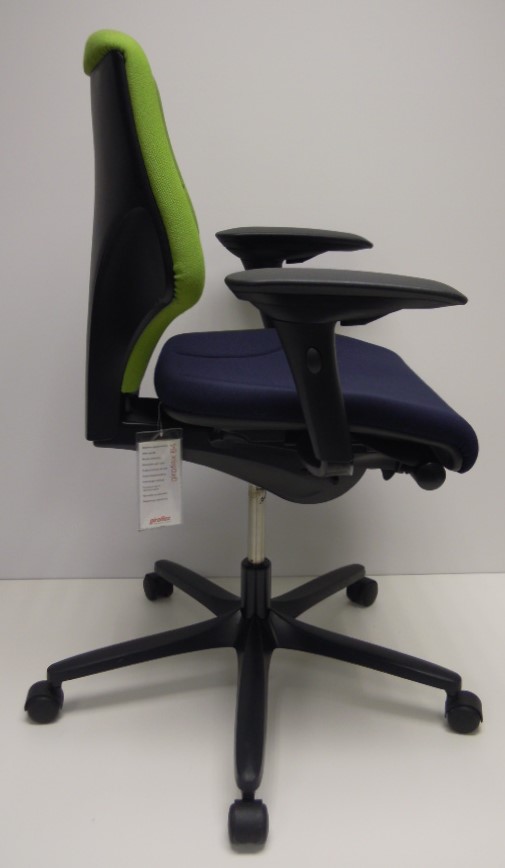 Bureaustoel Giroflex 64 blauw groen
