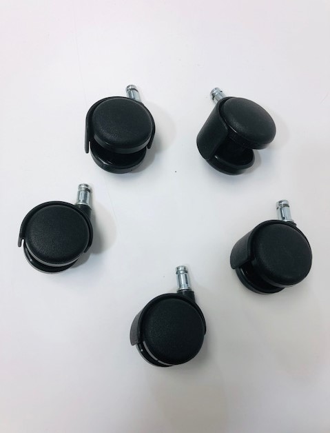 Bureaustoel wielen voor zachte ondergronden, wieltjes set 5 st