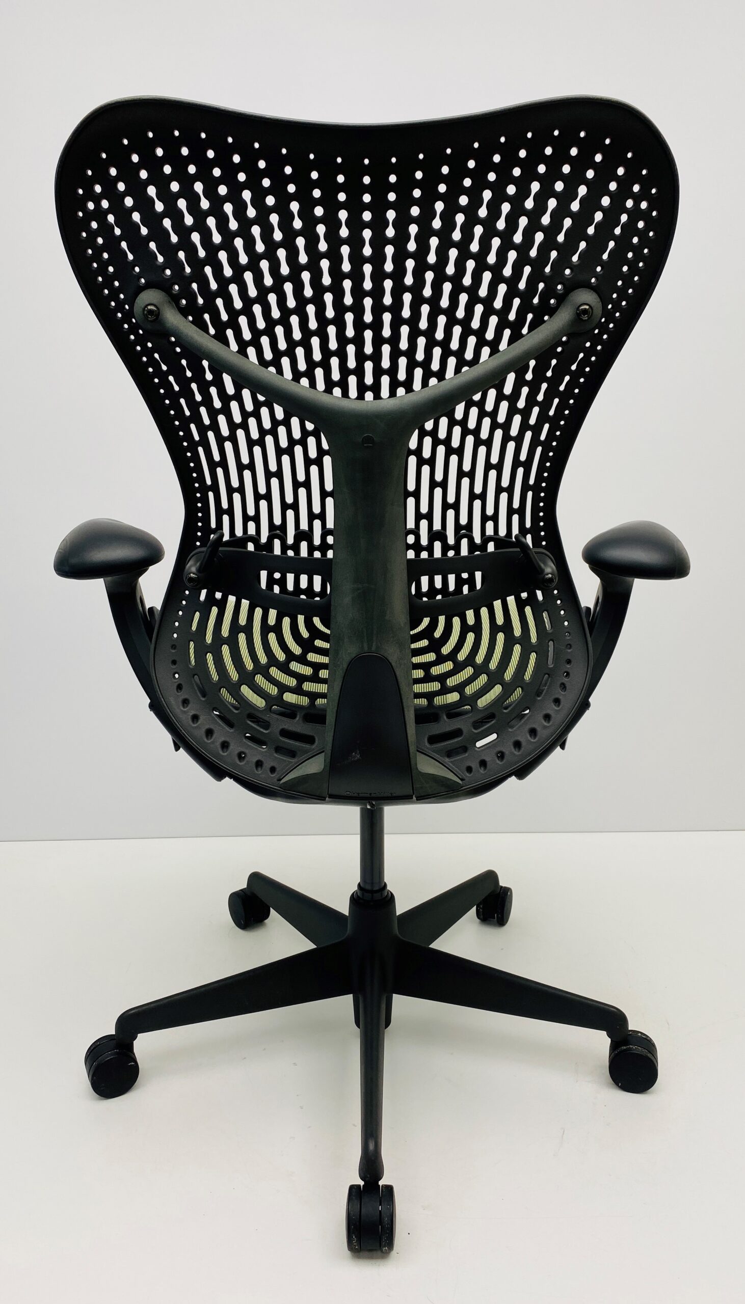Bureaustoel Herman Miller Mirra geel/grijs