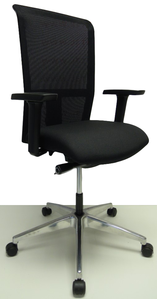 Bureaustoel Interstuhl Prosedia Se7en zwart netrug