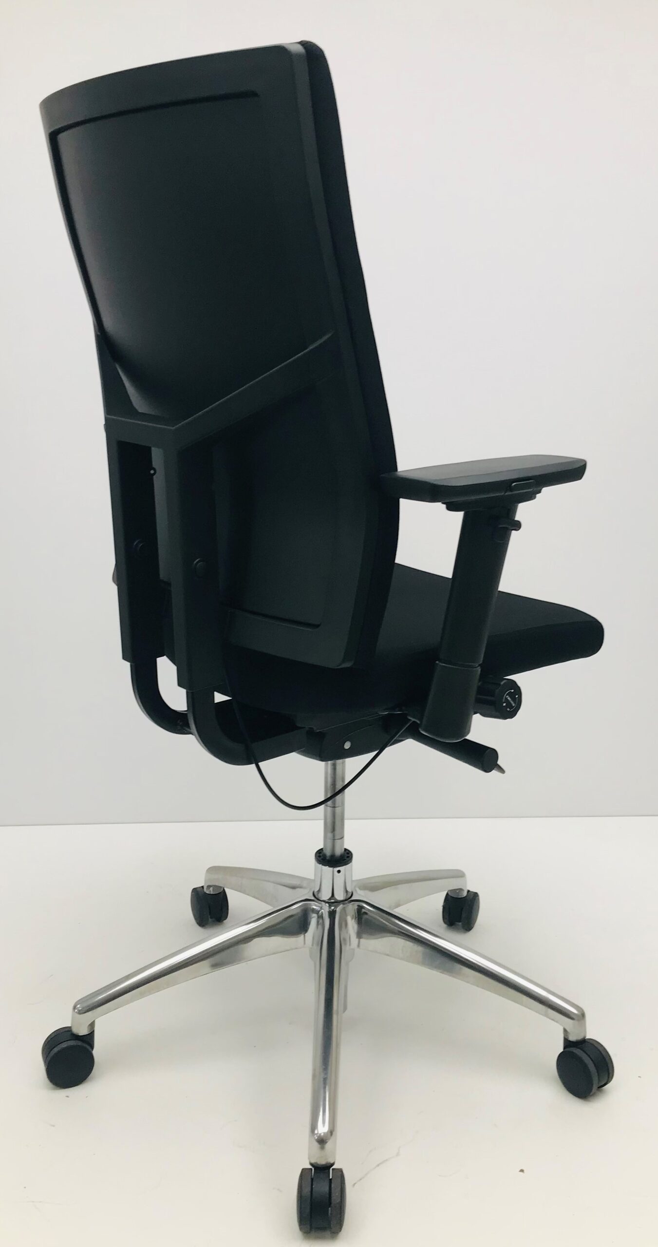 Bureastoel Jetchair 21 originele stof chroom voetkruis