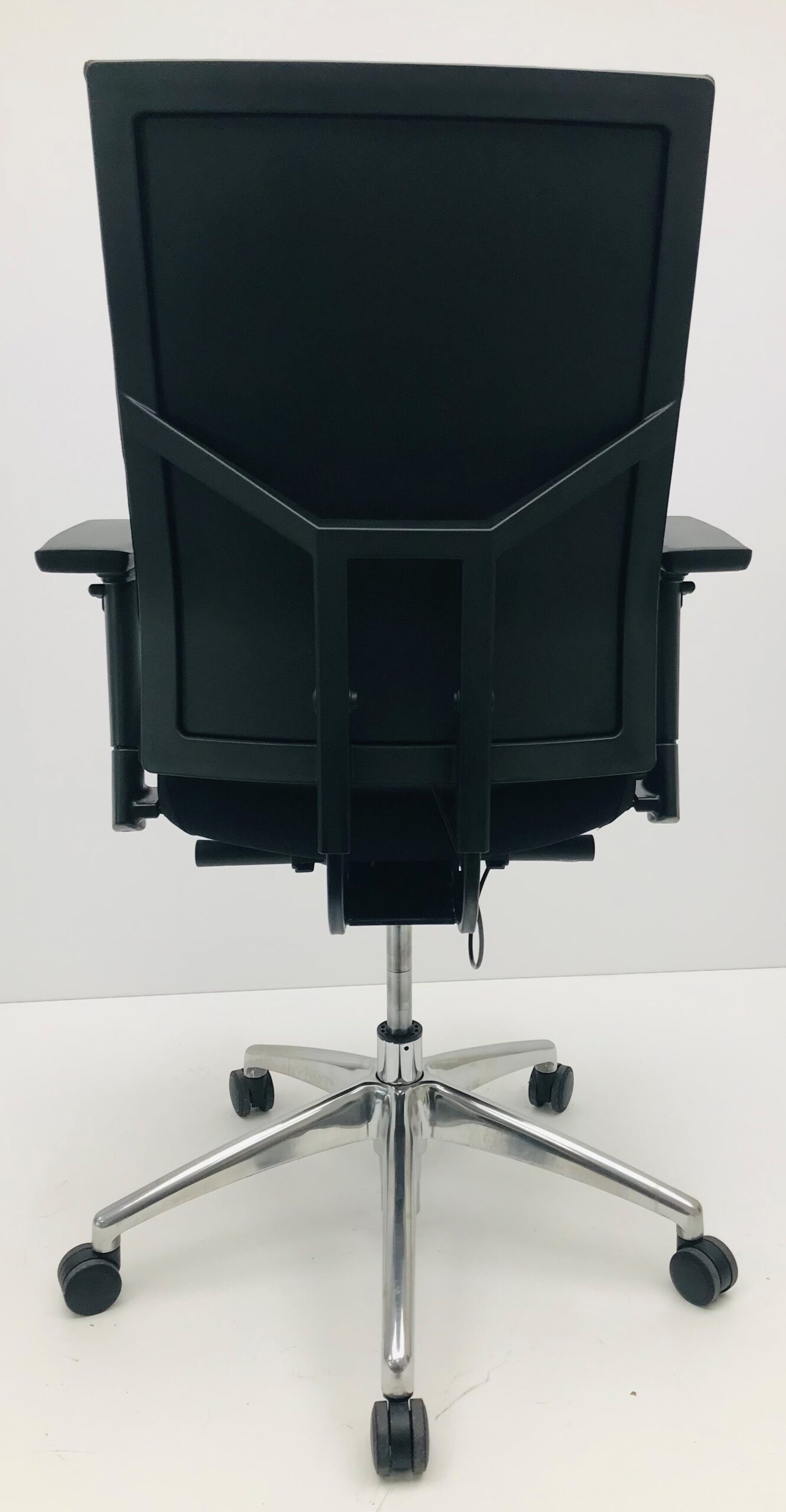 Bureastoel Jetchair 21 originele stof chroom voetkruis