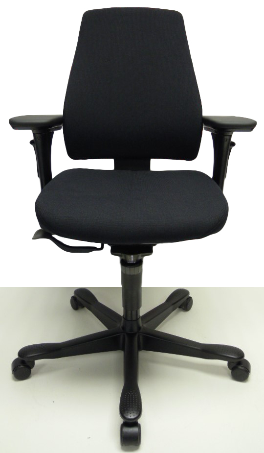 Bureaustoel Kinnarps 6000 zwart nieuwe stof