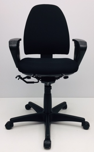 Bureaustoel Kinnarps 8000 Freefloat zwart nieuwe stof