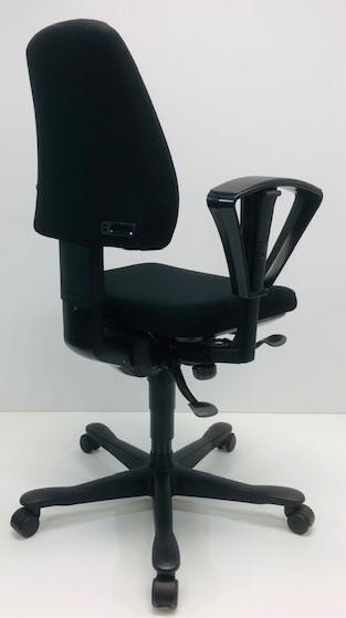 Bureaustoel Kinnarps 8000 zwart nieuwe stof