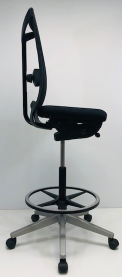 Kassastoel, Loketstoel Bureaustoel Comforto DX88 zwart nieuwe stof