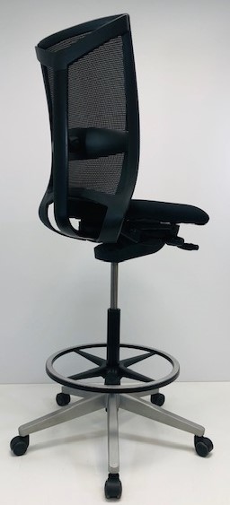 Kassastoel, Loketstoel Bureaustoel Comforto DX88 zwart nieuwe stof