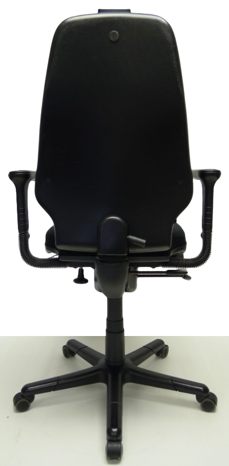 Bureaustoel RH Logic 4 nieuwe stof zwart