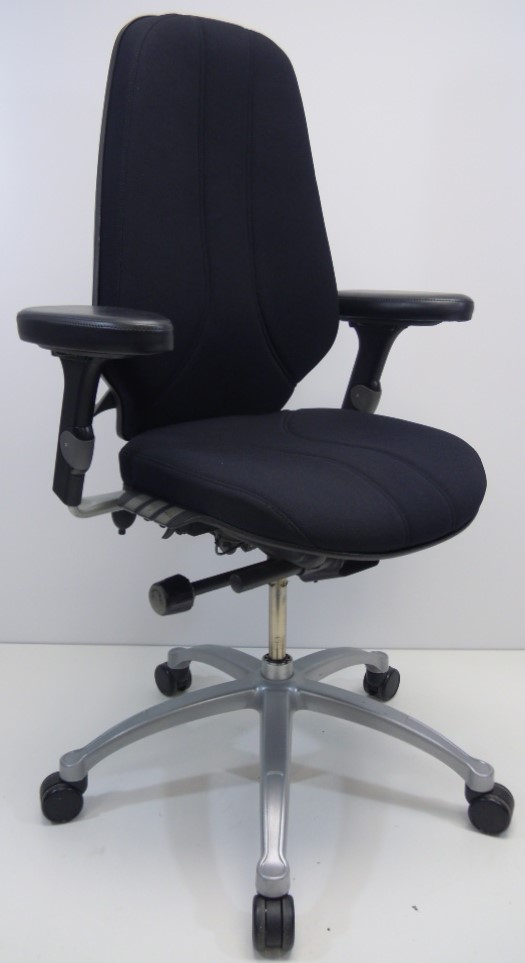 Bureaustoel RH Logic 400 zwart nieuw stof
