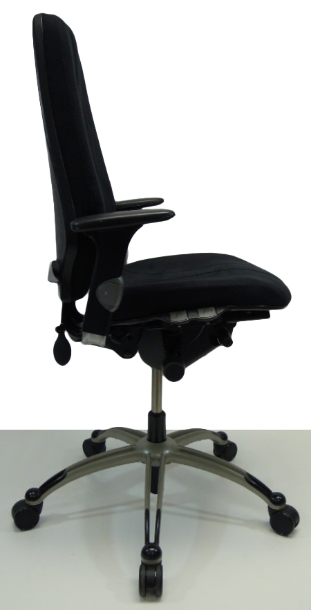 Bureaustoel RH Logic 400 zwart nieuwe stof