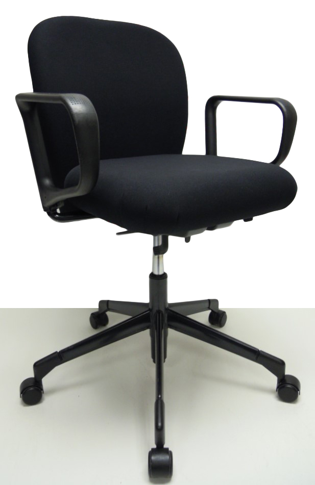 Bureaustoel Vitra Axion zwart nieuwe stof