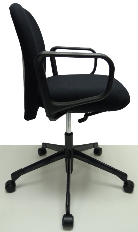 Bureaustoel Vitra Axion zwart nieuwe stof