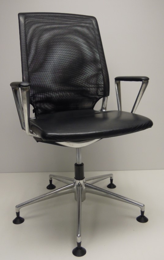 Vergaderstoel Vitra Meda leder
