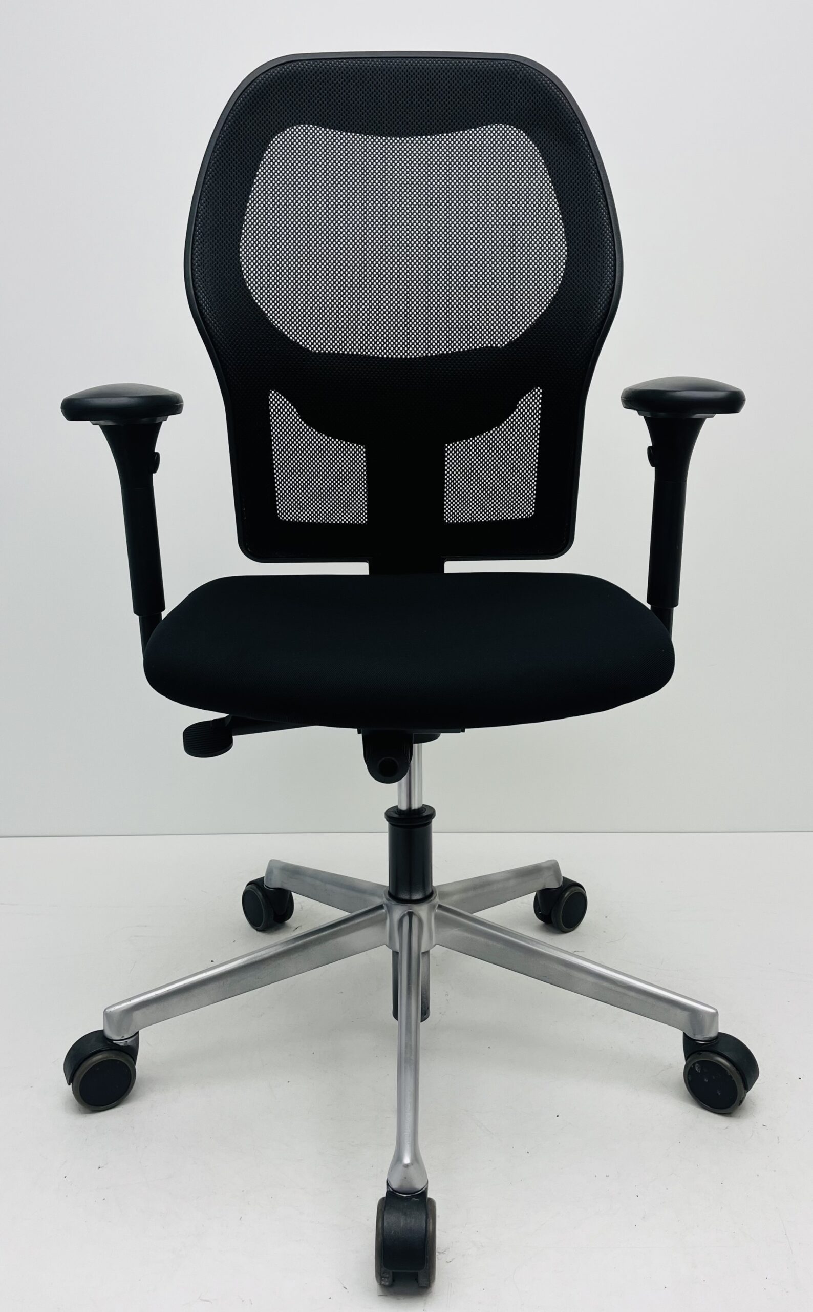 Bureaustoel Ahrend 160 nieuwe stof grijs voetkruis